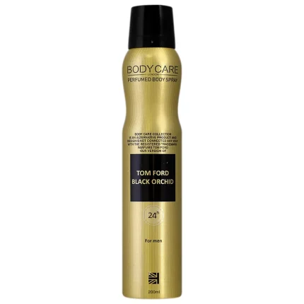 اسپری بدن مردانه بادی کر مدل Tom Ford Black Orchid حجم 200 میلی‌لیتر