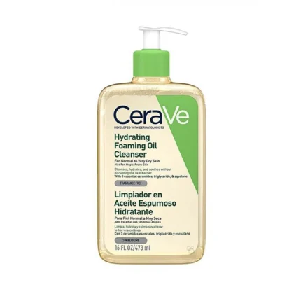 فوم شستشوی روغنی سراوی مدل Hydrating حجم 473 میلی‌لیتر