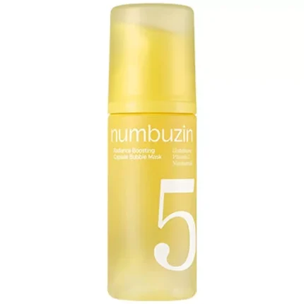 ماسک حبابی کپسولی روشن‌کننده پوست نامبوزین مدل No.5 Radiance Boosting Capsule Bubble Mask